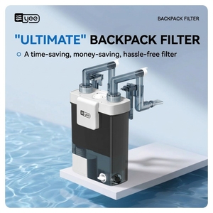 Filtre à dos pour aquarium, éliminateur <span class=keywords><strong>de</strong></span> déchets <span class=keywords><strong>de</strong></span> poissons, design visuel, filtration 4 couches, ultra silencieux, en plastique, écrépineur d'<span class=keywords><strong>huile</strong></span> automatique - Product Image 4