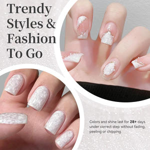 BORN PRETTY Hema Tpo Free Shimmer White Thread Pearl Gel OEM Drawing Swirl Shell Gel Polish pour Nail Art <span class=keywords><strong>Manucure</strong></span> - Product Image 4