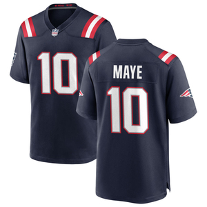 2026 Navyblauwe New England Jersey Custom American Football Shirts Gestikte Geborduurde Jeugd Uniformen Sportkleding met Logo's - Product Image 3