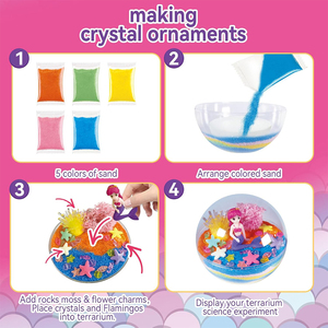 Kit <span class=keywords><strong>di</strong></span> scienza giocattolo sirena <span class=keywords><strong>di</strong></span> cristallo crescente terrario Kit per le ragazze <span class=keywords><strong>di</strong></span> apprendimento e <span class=keywords><strong>di</strong></span> istruzione - Product Image 4