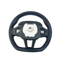 Volante Deportivo M de Cuero y Fibra de Carbono, el Más Vendido, para G30 G32 G05 G06 G07 M8 X3M X4M X6M F95 F96 F98 G11 G12