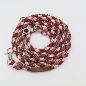 All'ingrosso prodotti per animali domestici intrecciati mani libere in esecuzione doppia spessa corda tattica Paracord guinzaglio cane - Product Image 1