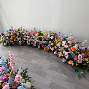 Arreglo de Flores Artificiales, Camino de Flores Silvestres de Primavera para el Pasillo de Boda, Mesa de Dulces y Fondo para <span class=keywords><strong>la</strong></span> Novia, Decoración para Fiestas de Cumpleaños - Product Image 2