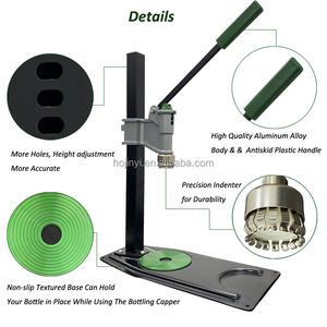 CL01 Heavy Duty Metal Easy Action tapa de anillo lateral botella cerveza tapado automático palanca Banco tapado para equipo de elaboración casera - Product Image 2