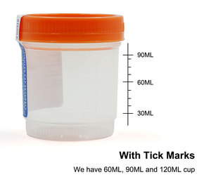 Vô trùng dùng một lần 30ml <span class=keywords><strong>60ml</strong></span> 90ml 120ml y tế hàng tiêu dùng phân nước tiểu đờm Phân mẫu bộ sưu tập <span class=keywords><strong>container</strong></span> cho phụ nữ - Product Image 5