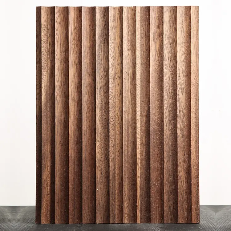 MUMU-paneles de madera para decoración de paredes, diseño de acabado 3D oscuro, listón de construcción para casas prefabricadas, revestimiento Interior