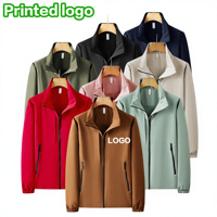 Veste d'hiver fine formelle avec logo personnalisé brodé, fermeture éclair, imperméable, coupe-vent, respirante, unisexe, homme/femme, tissu PU