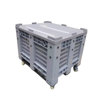 JOIN 1200*1000 Conteneur de stockage en vrac Boîte à palettes en plastique PE-HD pliable pour emballage de batterie de voiture