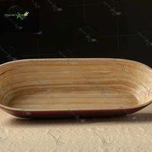 Wholesale Customized OEM/ODM Handmade High Quality Bamboo <b>Tray</b> Durable Sustainable for Serving <b>Dinner</b> Restaurants Decorative - Product Image 4