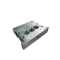 Bloc de distribution hydraulique en aluminium usiné CNC sur mesure, bloc de vanne de contrôle de fluide multi-ports pour système pneumatique et hydraulique