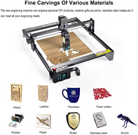 Nouvelle graveuse et découpeuse laser à fibre diode refroidie par air de haute précision 410x420mm pour bois et acrylique, zone de gravure entièrement métallique, marque Raytools