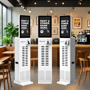 เครื่องเช่าพาวเวอร์แบงค์แบบใหม่ 24 ช่อง พร้อมหน้าจอโฆษณา 21.5 นิ้ว และระบบ NFC POS สำหรับชาร์จโทรศัพท์มือถือ - Product Image 1