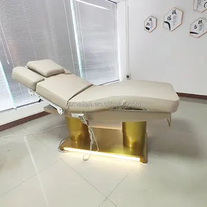 Good quality stainless steel base 4 motor massage spa electric beauty salon facial care chair massage table