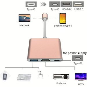 Computer Hardware Software USB3.1 Type C to 4K HDTV <b>USB</b> 3.0 Docking Station 3 in 1 <b>USB</b> C <b>Hub</b> - Product Image 2