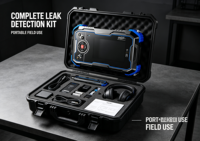 Detektor Kebocoran Digital Cerdas Sensor IP67 Detektor Kebocoran Pipa Air Penyaring Ganda Pencari Kebocoran Pipa Air Bawah Tanah