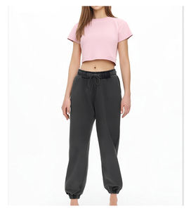 <span class=keywords><strong>Camisetas</strong></span> cortas de verano para <span class=keywords><strong>mujer</strong></span>, de <span class=keywords><strong>manga</strong></span> corta, lisas, básicas, con cuello redondo, informales y holgadas. - Product Image 2