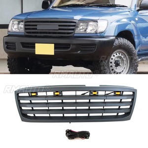 Grille de pare-chocs avant de voiture, grilles de course, calandre pour Toyota Land Cruiser LC100 1998-2006, kit carrosserie, accessoires automobiles - Product Image 1