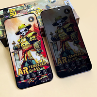 Échantillon gratuit ESD Panda Armor Full Cover Protecteur d'écran en verre trempé pour iPhone 17 16 15 14 Film de confidentialité sans bulles