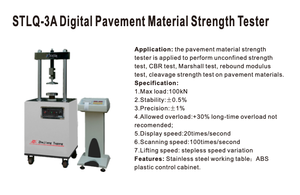 Testeur de résistance des matériaux de pavage numérique, équipement de laboratoire géotechnique pour les essais de résistance des matériaux routiers et la détection de la qualité - Product Image 2