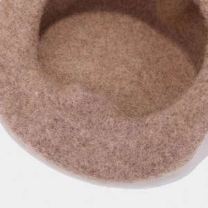 Béret en Laine 100% Brodé Personnalisé pour Femme Adulte – Vente en Gros, Modèle Uni Teint - Product Image 6