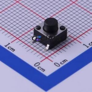 TS-1102S-B-D-B Tactile Switch SMD-4P,6x6mm Switch Single Pole Single Throw Round Button 1.6N Vertical Mount - Product Image 1