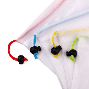 Wholesale Eco Friendly RPET Recycled Material Mesh Bag Toy Storage