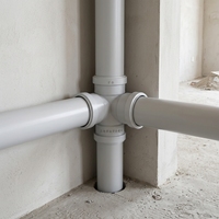 Raccord de tuyauterie à joint unique en PP, joint en caoutchouc pour drainage silencieux, plomberie KSA, faible bruit, DN50 DN200, raccord de tuyauterie silencieux HTPP
