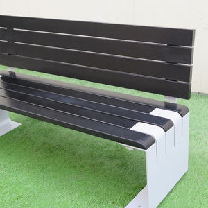 Tablillas de madera para muebles de calle, banco público al aire libre, venta al por mayor de fábrica, Banco de hierro fundido - Product Image 4