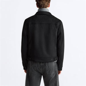 Chaqueta de Hombre de Alta Calidad, 100% Poliéster, Nuevo Modelo, Material de Gamuza de Lujo, Diseño Personalizado con Puntos en la Parte Delantera, Resistente al Viento, Dos Colores, Gran Venta - Product Image 4