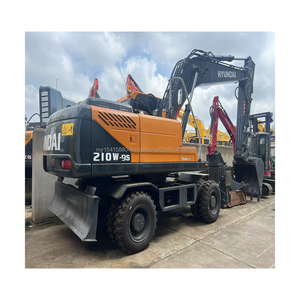 Excavadora de ruedas Hyundai 210w-9 usada 21 toneladas en Corea Buen estado 21 toneladas Excavadora Hyundai 210w-9 usada a la venta - Product Image 1