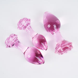 Dildo en verre en forme de marguerite, plug anal pour adultes - Product Image 4