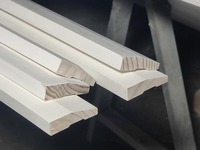 Molduras de rodapié de madera imprimada blanca china JLD
