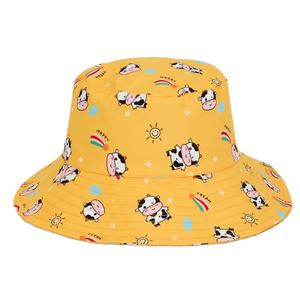 Sombreros de Sol para Niños con Diseño de Vaca de Dibujos Animados, Protección UPF 50+, Sublimación Digital, Casuales, para Playa, Verano y Aire Libre - Product Image 5