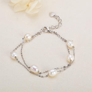 Women's 18K Gold Copper Plated Starry Sky <b>Inspired</b> Freshwater Pearl <b>Bracelet</b> Light Luxury Fine Chain Link Nuclear Free - Product Image 4