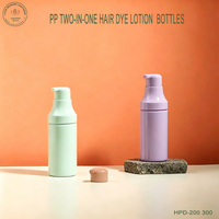 Fabricant de flacons cosmétiques à pompe double tube deux-en-un en PP de 200 ml et 300 ml en gros