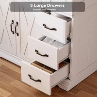 Armoire de rangement au design moderne avec tiroirs, portes et étagères fermées - Rangement durable et écologique pour chambre à coucher et chambre d'amis
