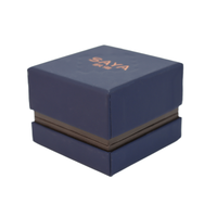 Boîte à bijoux LED en matériaux recyclés pour bagues, colliers et fiançailles, avec doublure en éponge, idéale pour les cadeaux féminins - Vente en gros