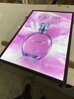 16x24,18x24,24x36,27x40 Kotak Lampu Kustom Bingkai Tipis LED Poster Dinding untuk Iklan Bingkai Snap LED Kotak Lampu Bercahaya