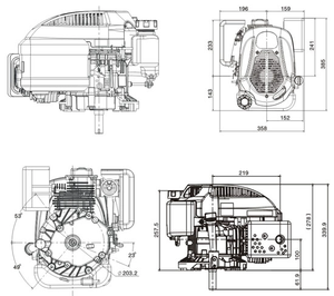 Cortadora de Césped con Arranque Eléctrico LC1P70FA de 196 cc, Motor de Gasolina de Eje Vertical - Product Image 5