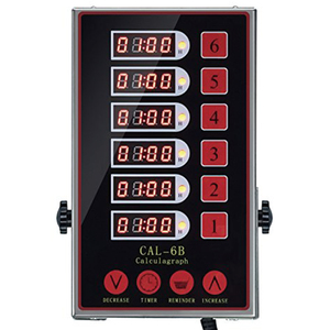 Rappel Burger <span class=keywords><strong>Boulangerie</strong></span> Restaurant <span class=keywords><strong>Horloge</strong></span> Alarme Forte Commercial En Acier Inoxydable LED Affichage Mécanique Six Canaux Cuisine Minuterie - Product Image 1