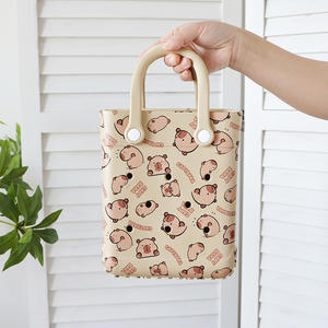 2025 nuevos Mini bolsos Eva simples modernos impermeables bolsas de piscina bolsas de mano plegables logotipo personalizado - Product Image 3