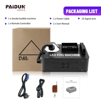 Machine à fumée à colonne d'air dédiée à la scène, à commande à distance, DMX512, manuelle, pour bar, club, fête, 1500 W, LED lumineuse en aluminium
