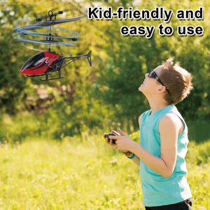 Jouet télécommandé extérieur pour enfants Hélicoptère télécommandé à deux canaux Mini Drone Modèle d'avion électrique antichoc - Product Image 5