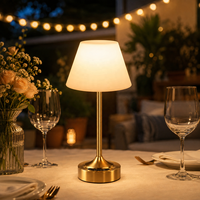 Lampe de table LED sans fil rechargeable DC étanche IP54, simple, protectrice des yeux, réglable, à commande tactile, batterie 4000 mAh, flexible