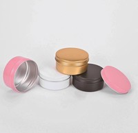 Leerer Vorrats behälter Aluminium Kosmetik Haargel Gläser 10g 15g 20g 50g 100g Silber Schwarz Gold Metall Aluminium Dose für Safran