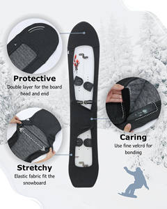 Housse de protection pour snowboard, imperméable, résistante à l'usure, sac de ski rigide, sac carré à double sangle pour snowboard individuel, personnalisé, antivol - Product Image 5