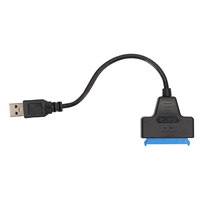 Convertidor VCOM USB Tipo A a Disco Duro de 2.5" SSD HDD de 22 Pines, Cable USB 3.0 a SATA III de 22 cm para Almacenamiento de Datos a 5 Gbps