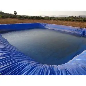 重型蓝色池塘衬垫45密耳游泳池