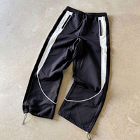 Pantalon de survêtement ample et léger en nylon, coupe décontractée, avec logo personnalisé, échantillonnage rapide, haute qualité