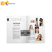 Imprimante colorée sur papier coloré personnalisé, modèle pour magazine ls, haute qualité